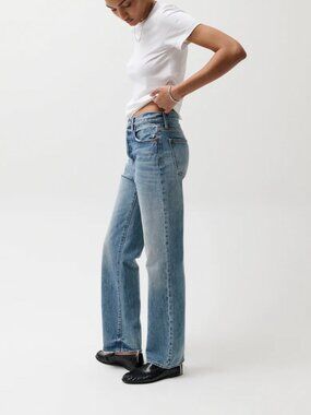 Pistola Cassie Super High Rise Straight Jean - Serpentine Vintage Size 27